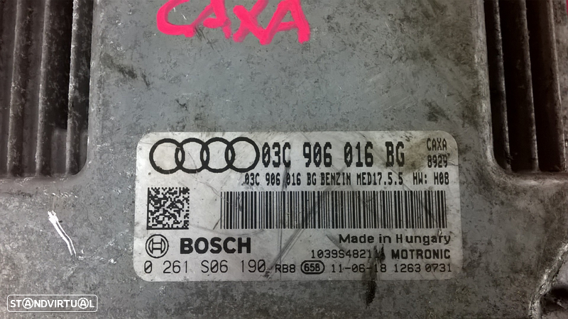 Centralina do Motor - 03C906016BG / 0261S06190 [Audi A3] - 3