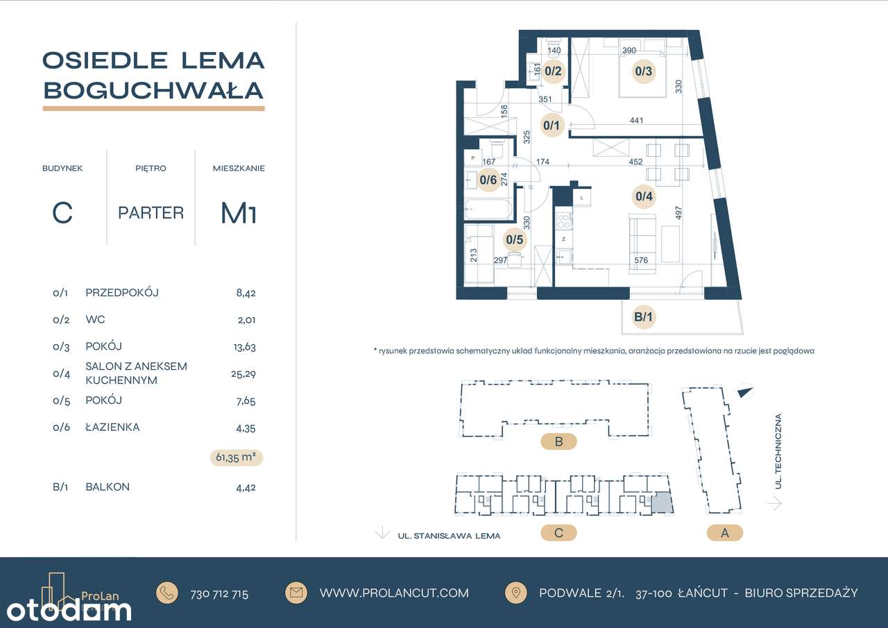 Przestronne Mieszkanie 3-pokojowe 15 minut od Centrum Rzeszowa - Pełny obrazek: 2/12