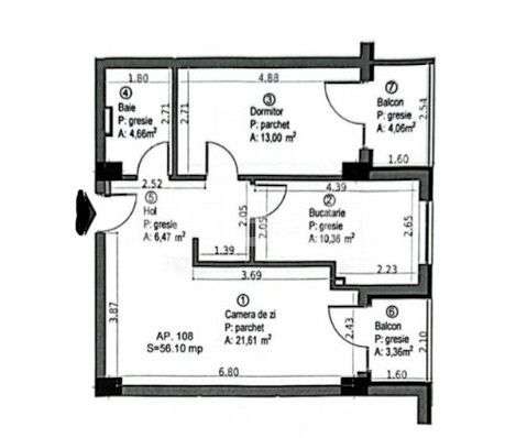 De vanzare apartament 2 camere semifinisat Baza Sportiva Gheorgheni - Imagine principală: 4/4