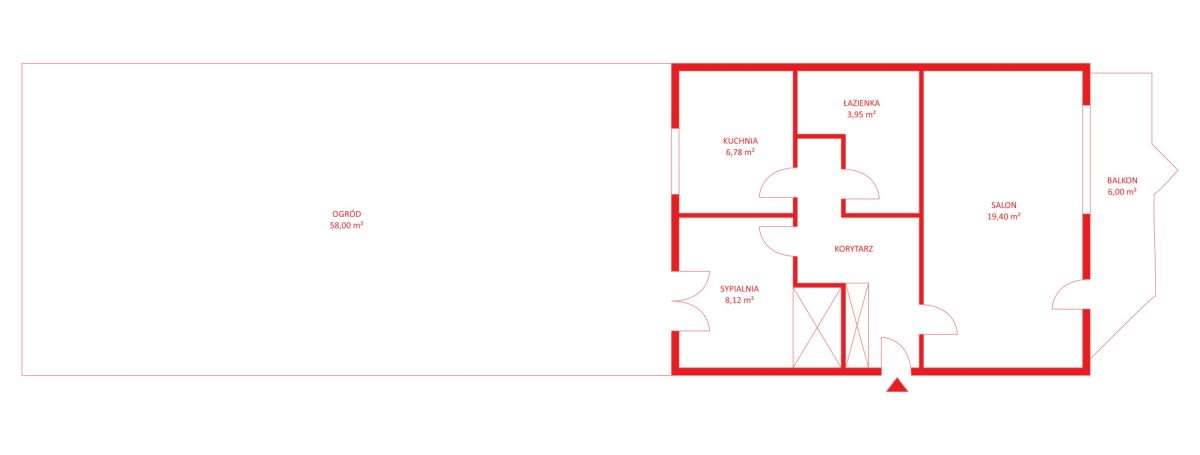 Swpdl 2 pokoje kuchnia balkon ogródek tramwaj - Pełny obrazek: 2/17