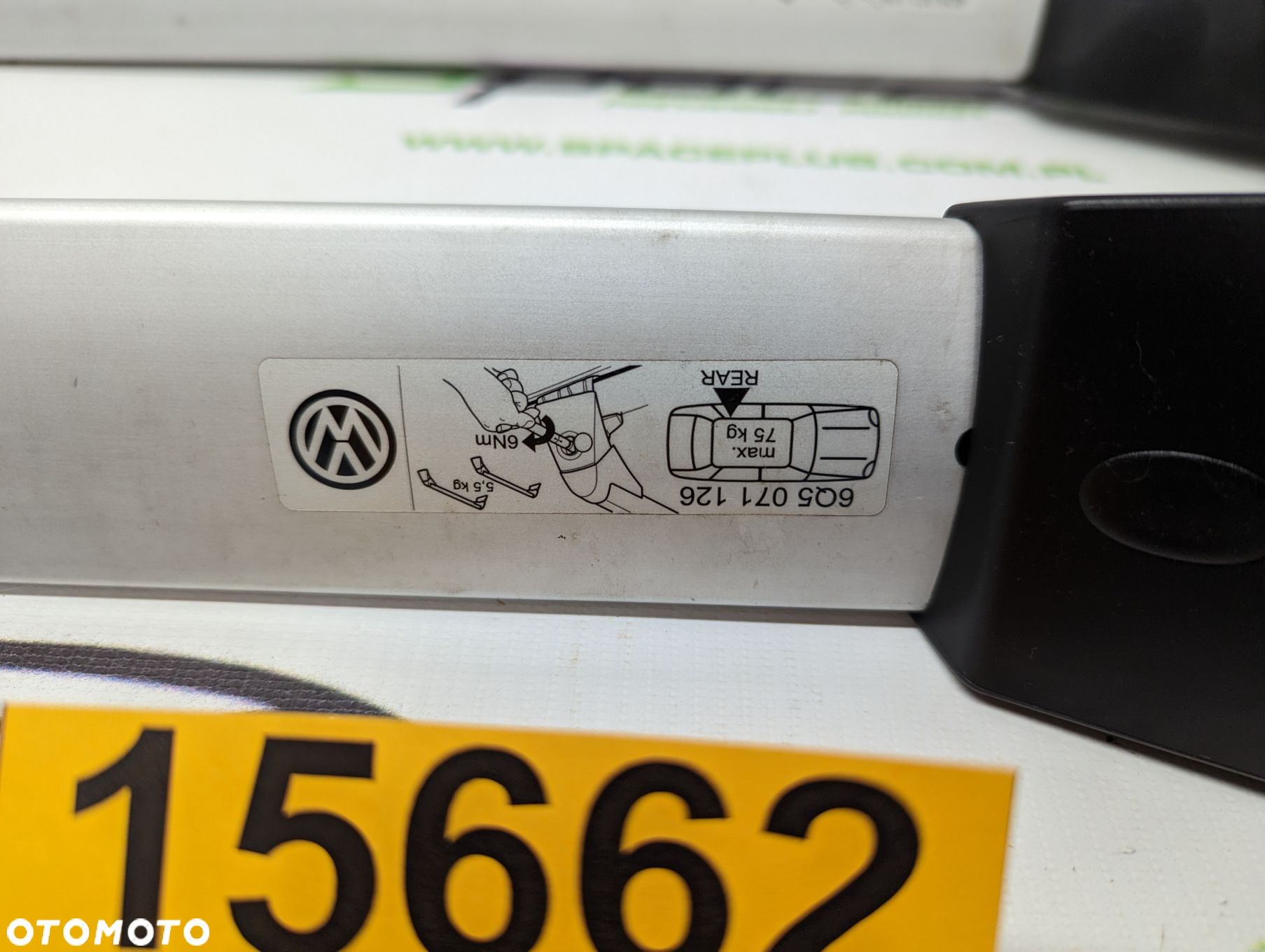 Bagażnik dachowy belki poprzeczki Volkswagen Polo 9N 02-08 - 6