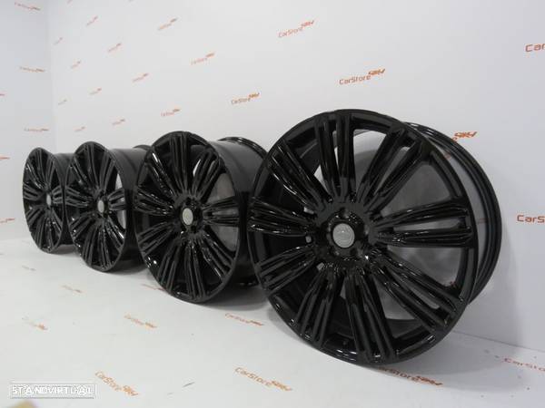 Jantes Look Range Rover Velar 22" x 9.5 et 45 5x108 Preto Brilhante - 6