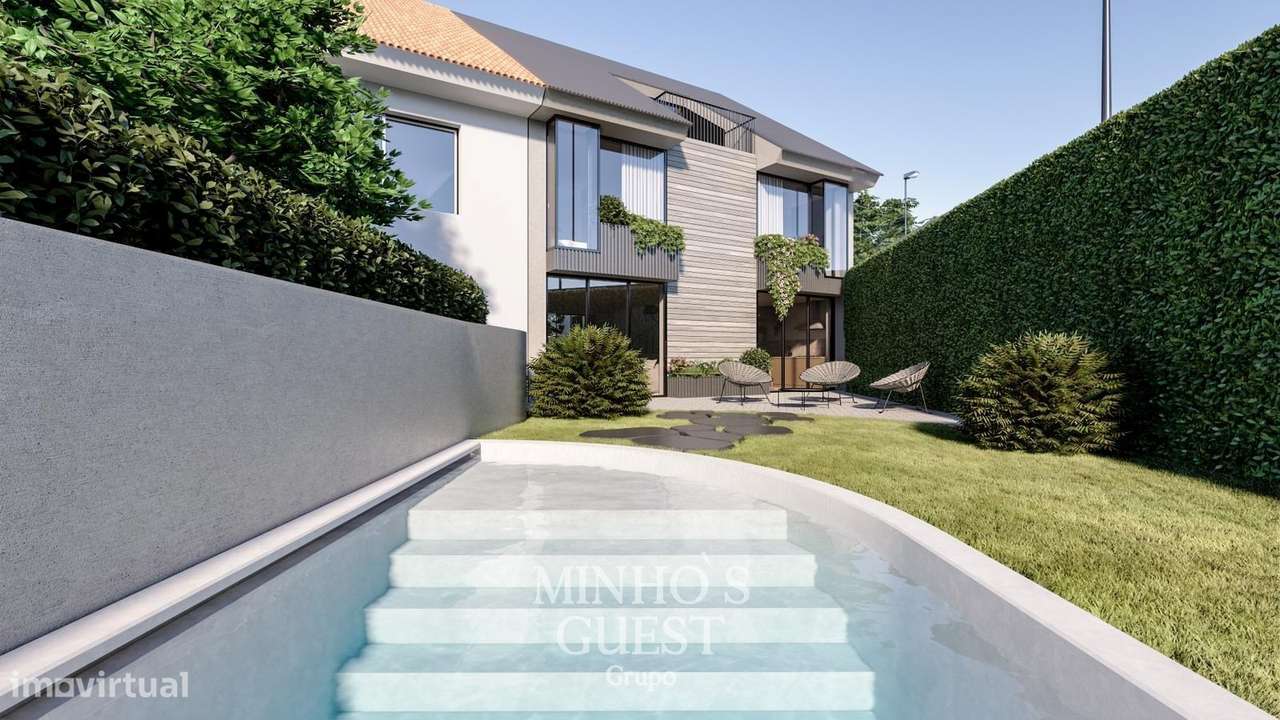 Moradia V3+1 Nova com Piscina | Nogueiró, Braga-2
