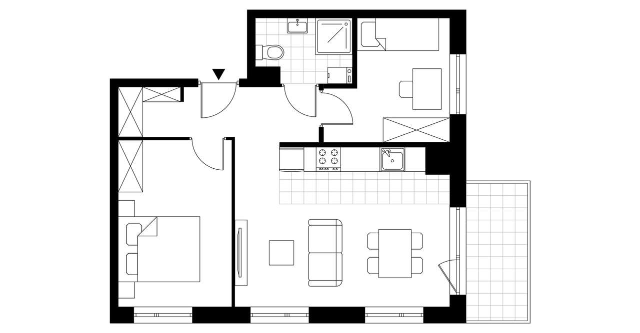 3-pokojowe mieszkanie 49m2 + balkon Bez Prowizji - Pełny obrazek: 3/8