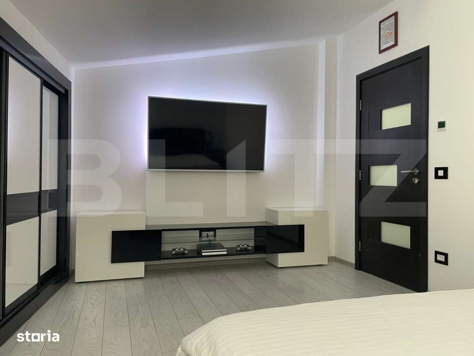 Apartament 3 camere, etaj 3+ansarda, 70mp, utilat, mobilat modern, zon - Imagine principală: 3/7