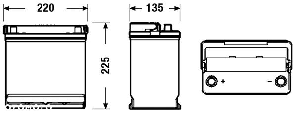 AKUMULATOR CENTRA Plus CB451 45AH/330A 12V +L MOŻLIWY DOWÓZ MONTAŻ - 2