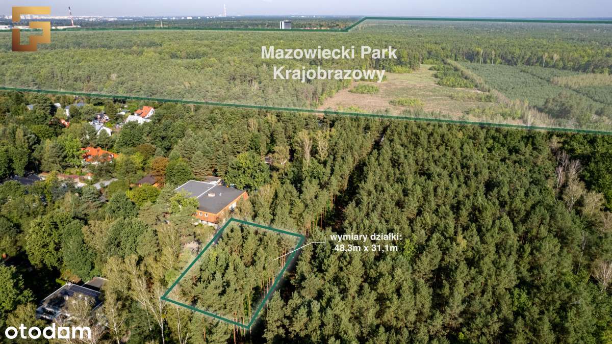 Cicha leśna działka z dobrym dojazdem / Skm-5