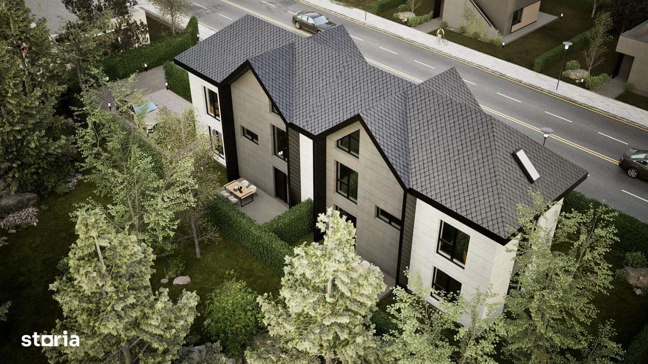 Casa deosebita P+1+M. Strada asfaltata. Constructie noua. - Imagine principală: 5/10