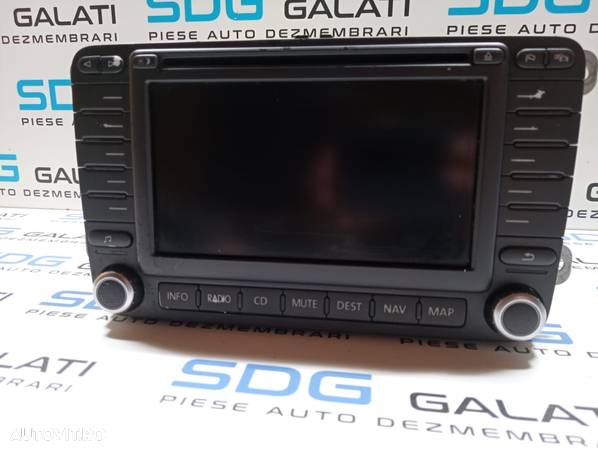 Radio CD DVD Player Navigație GPS Volkswagen Passat B6 2005 - 2010 Cod 1K0035198A 7612002015 [M3793] - 1