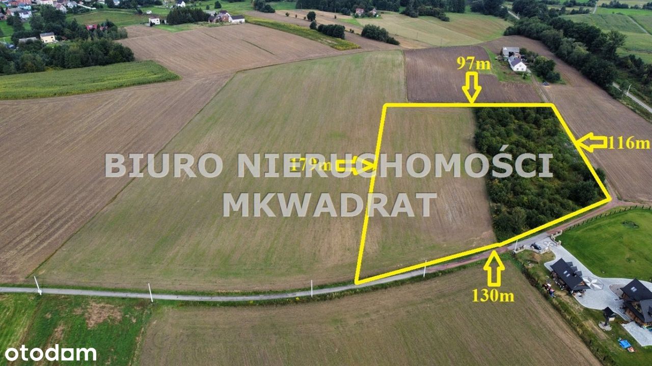 Działka budowlano-rolna 14900m2 w Gaszowicach