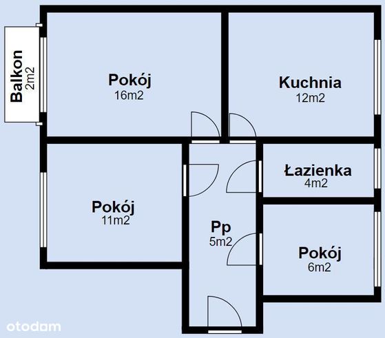 3 Pok*Rozkład*Balkon*5 Min. Centrum