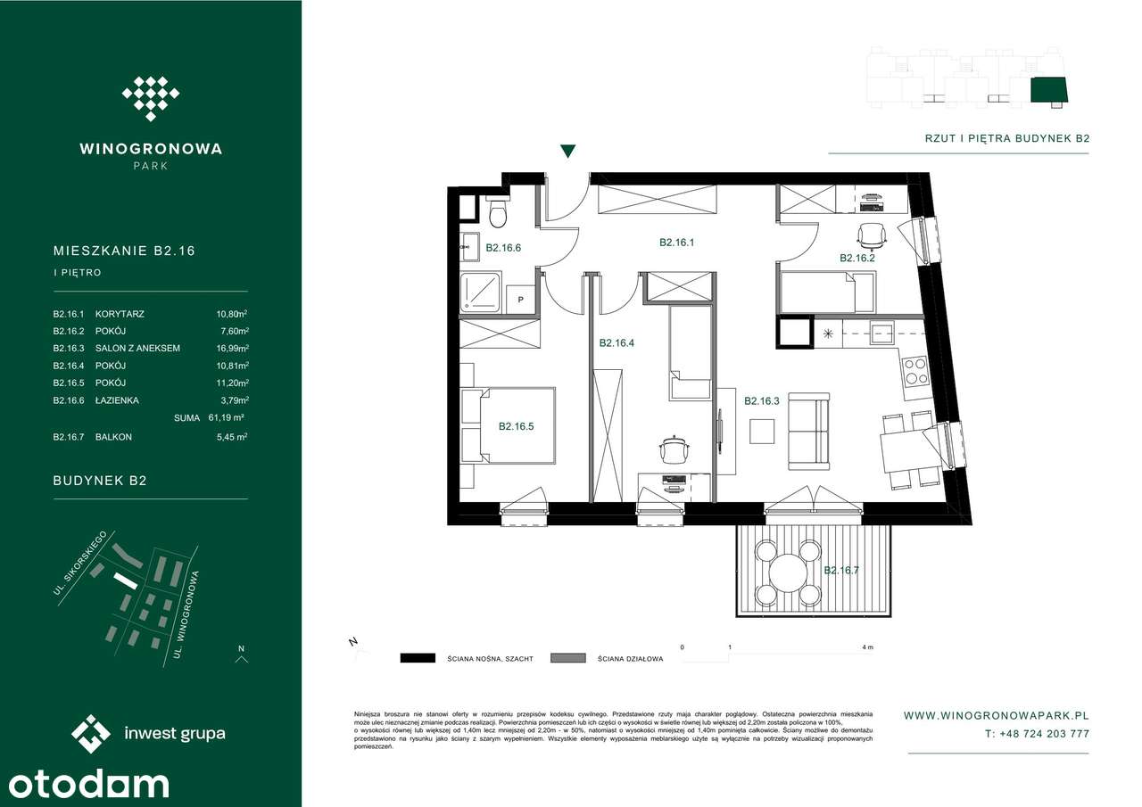 Osiedle Winogronowa Park |mieszkanie 4-pok. |B2.16 - Pełny obrazek: 2/8