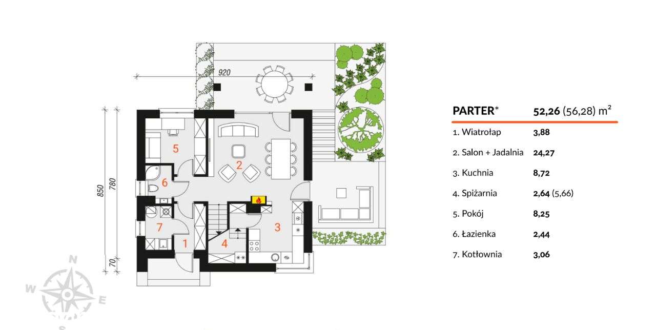 Wolnostojący dom Rudawa - Pełny obrazek: 4/4