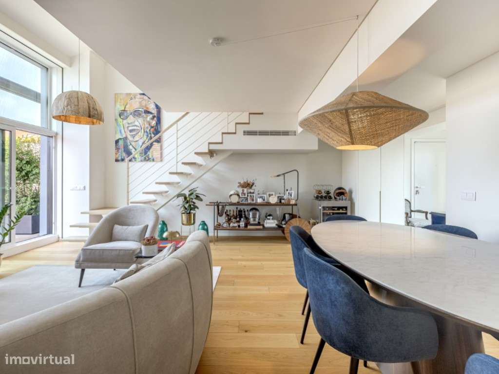 Apartamento T3 duplex nas Amoreiras com dois terraços e vista de ci... - Grande imagem: 5/30
