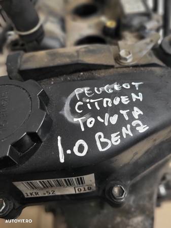 Motor 1.0 Benzina 1KRB52 Toyota Yaris Aygo Peugeot 107 Citroen C1 1KR-B52 Vanduta De Firma Cu Garantie - 8