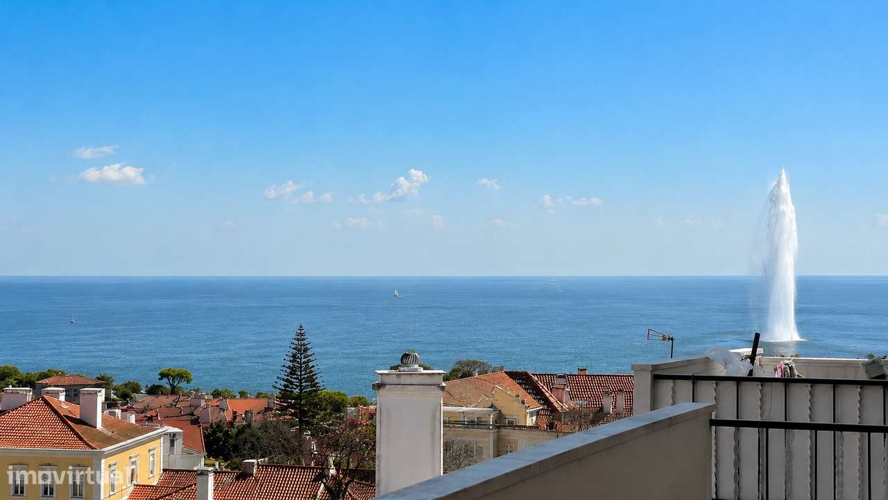 T3 a 250m da Praia com Vista Mar e Elevador, Paço de Arcos, Oeira-1