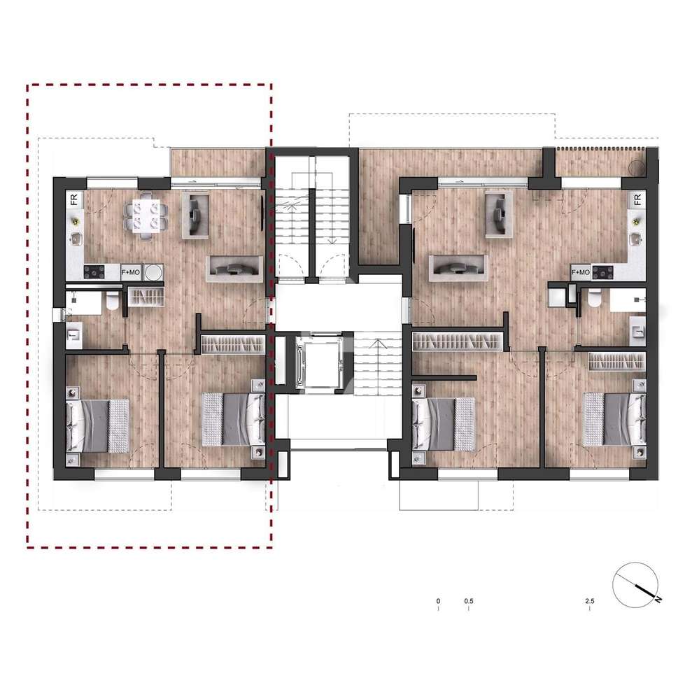 Apartamento T2 Novo com Lugar de Garagem – Urbanização do Condoal, Abr-8