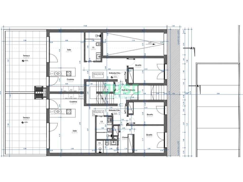 Apartamento T2 com suíte com closet, terraço e uma 1 vaga de garage...-5