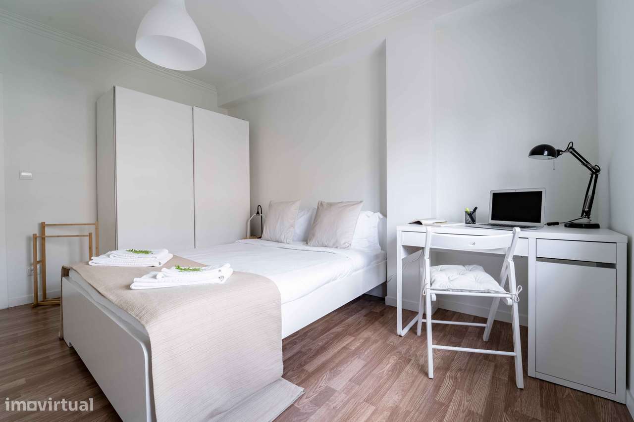 Quarto privado em apartamento partilhado - São Vicente - Grande imagem: 3/29