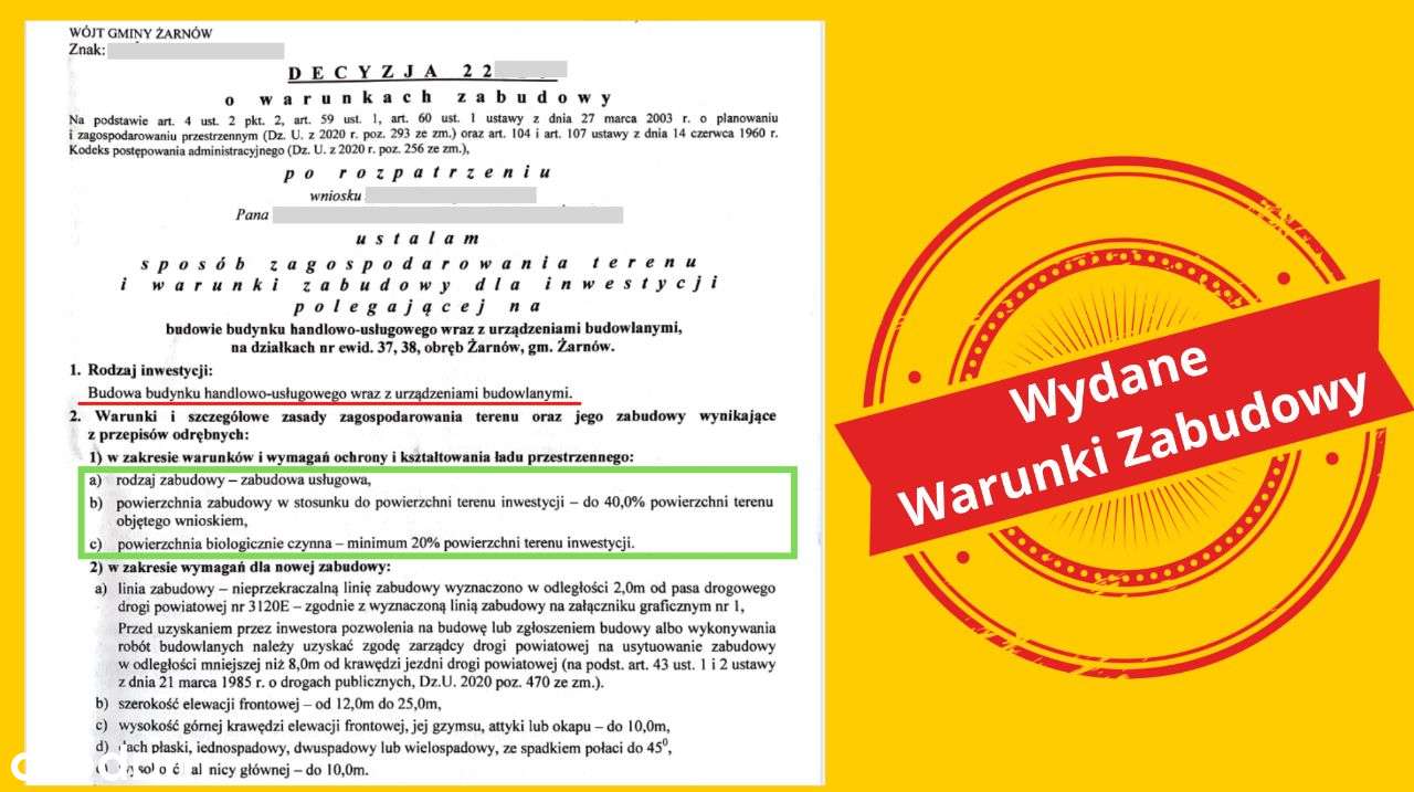Działka budowlana i inwestycyjna - wydane WZ - Pełny obrazek: 4/4