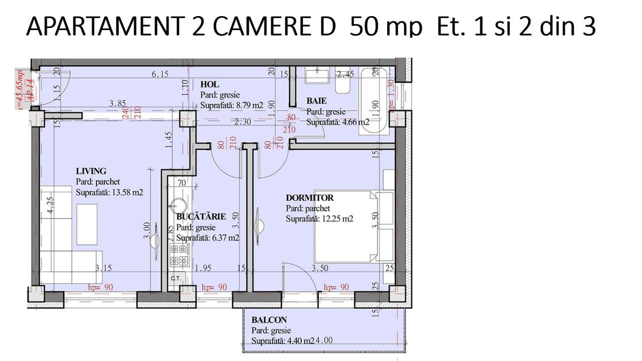 Apartamente cu 2 camere 50mp 73320 E Lunca Cetatuii Sistem Rate-0