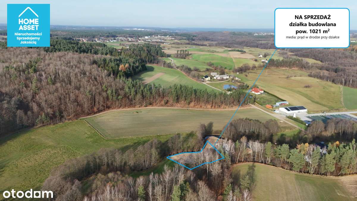 Zaciszna działka budowlana Kaszuby • 1021 m²-4