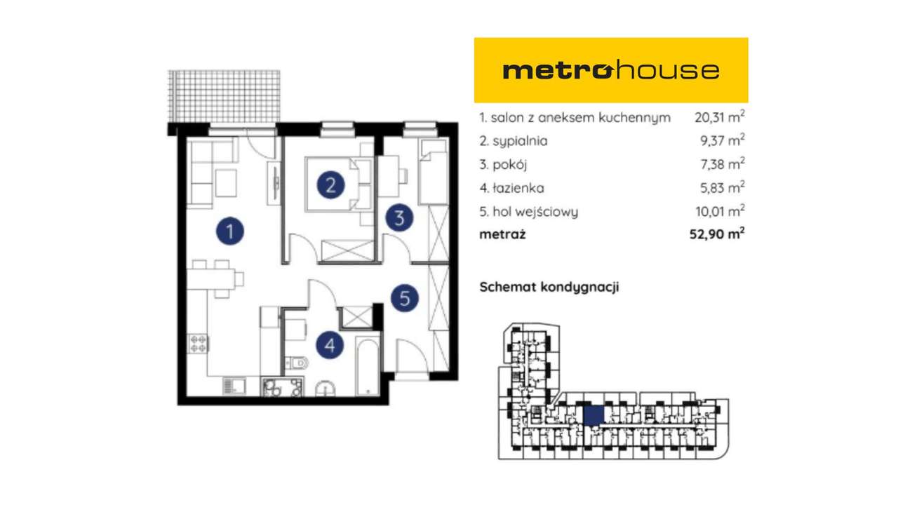 Trzy pokojowe_ Ogródek_Miejsce postojowe w cenie mieszkania. - Pełny obrazek: 5/5