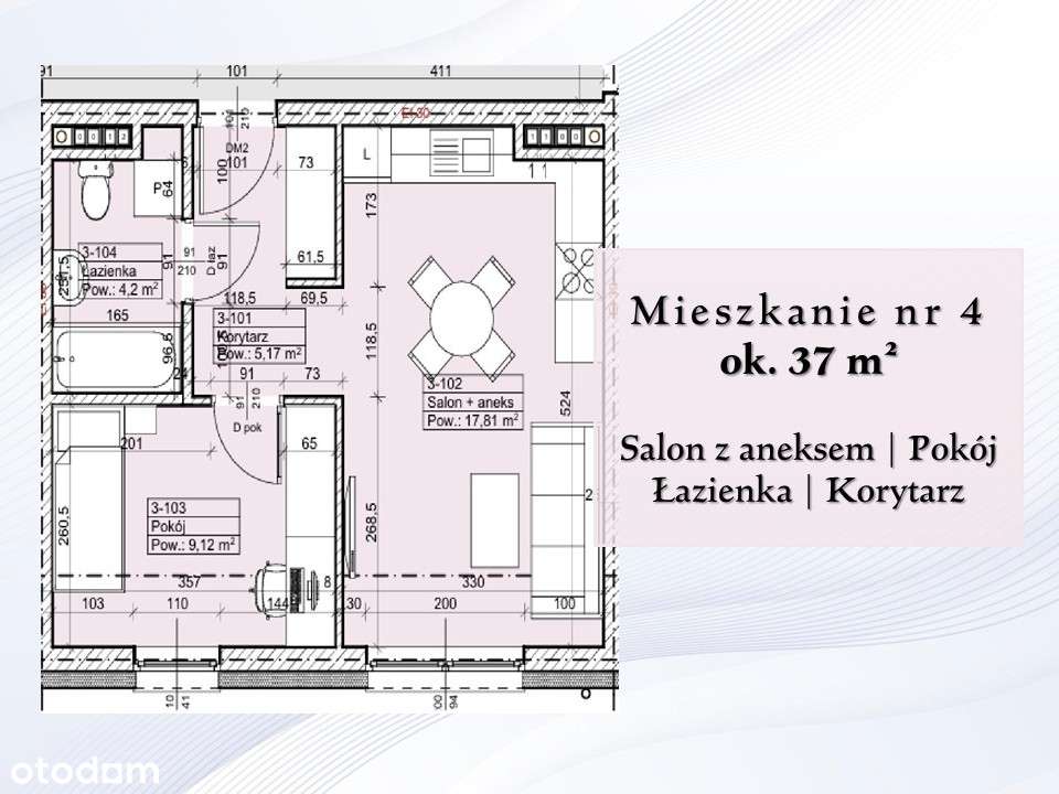 CENTRUM Aleksandrów Kuj. Nowoczesne 3-Pokojowe Mieszkanie 2025 Parking-9