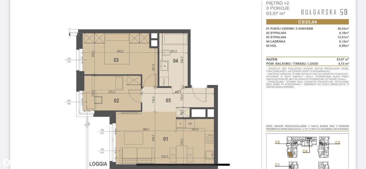 Mieszkanie 3 pokojowe na Grunwaldzie-5