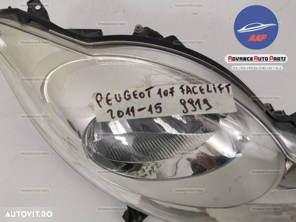 Far dreapta Peugeot 107 facelift an 2011-2015 cu halogen - original - 8