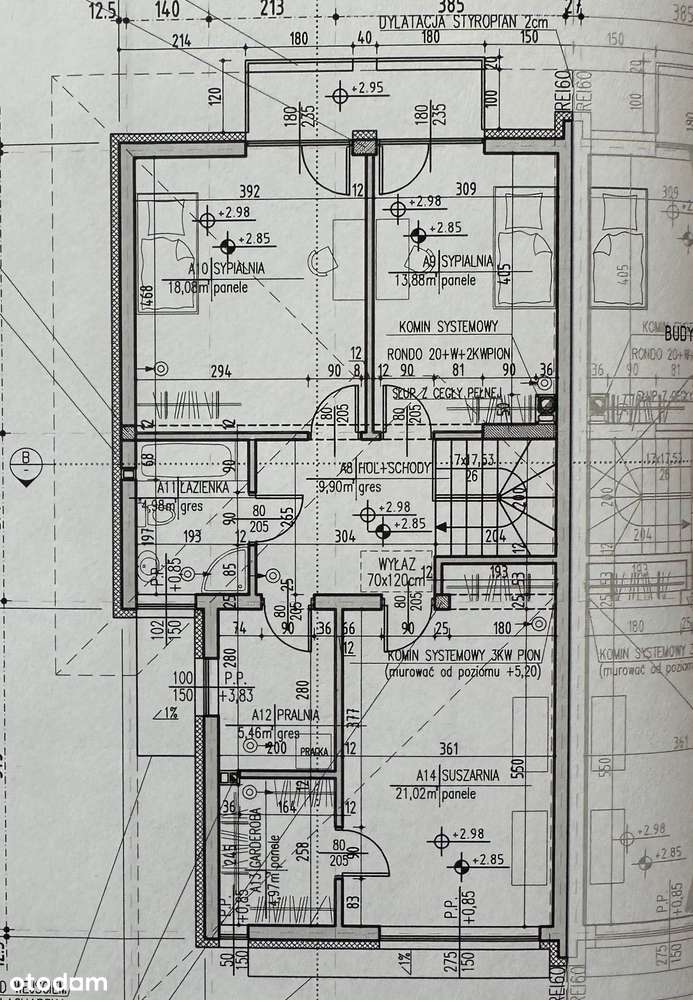 Bliźniak 160m2 + poddasze 40m2 + działka 554m2-11