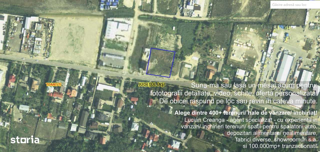 Teren 1350-2700mp, Tomesti - zona Wash and Shine - Imagine principală: 1/6