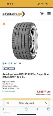 Cauc Michelin 275/35/R19 pilot supersport dot2017 5-6mm 2buc - 8