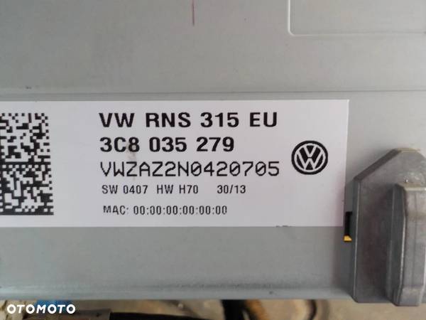 VW T5 LIFT DUŻE RADIO DOTYKOWE NAWIGACJA RNS 315 - 5