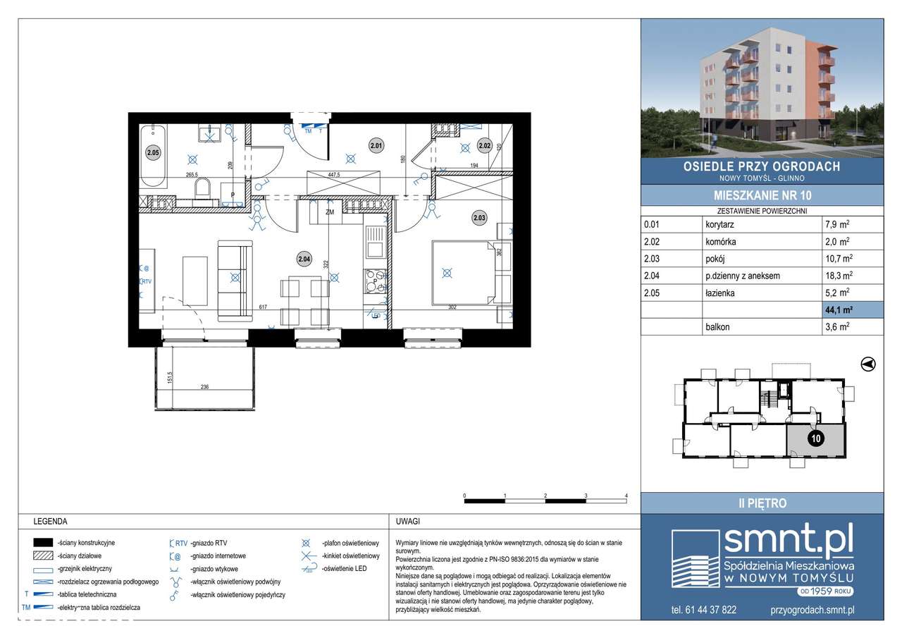 Osiedle Przy Ogrodach | mieszkanie 2-pok. | 10 - Pełny obrazek: 2/7