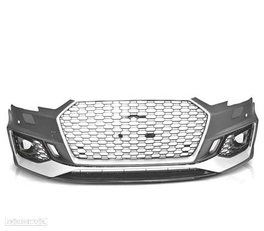 PARA-CHOQUES FRONTAL PARA AUDI A4 B9 15-19 RS4 STYLE PDC SILVER - 3