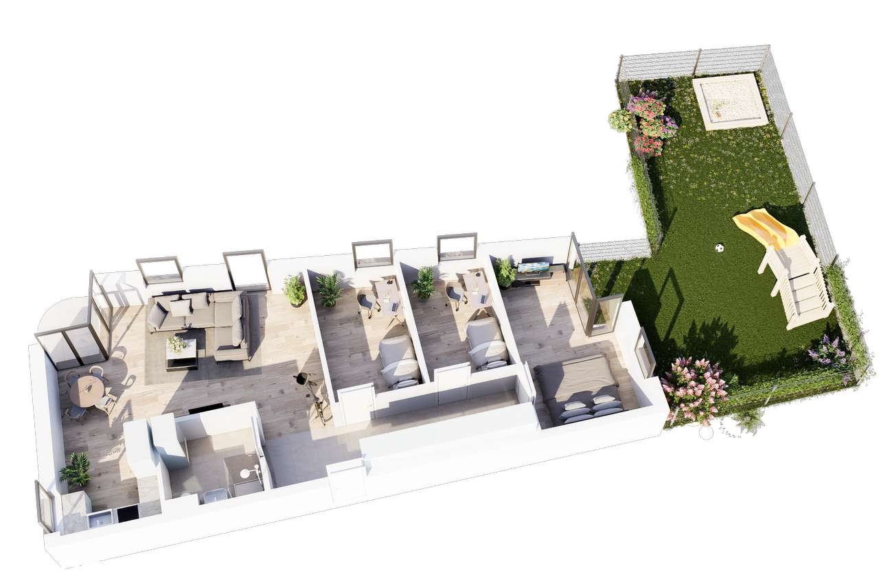 Nowe mieszkanie z ogródkiem w centrum Cieplic przy Pl. Piastowskim - Pełny obrazek: 5/17