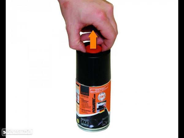 Spray de pintura de ponteira de escape 2 componentes preto brilhante Foliatec - 5