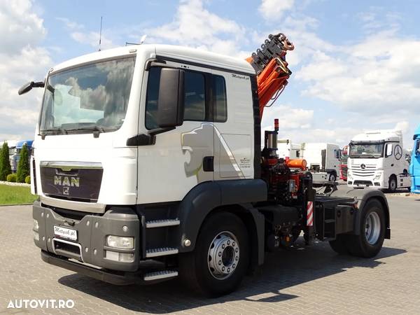 MAN TGS 18.360 / MANUAL + HDS TEREX 165.2 E - 6 X SLIDE - 16.6 M / PILOT / 2009 - 11