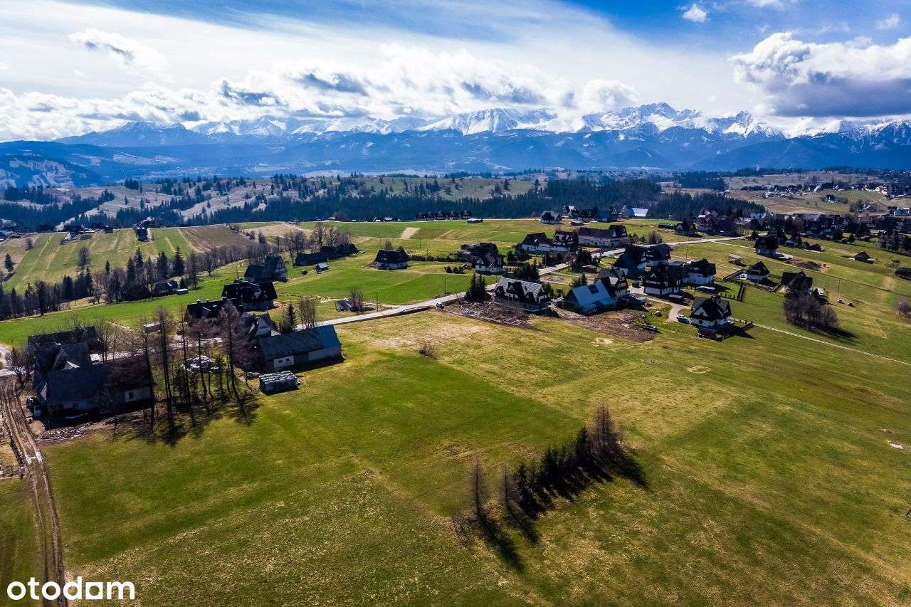 Działka inwestycyjna Podhale – 4 domy • Pozwolenie • Widok na Tatry - Pełny obrazek: 5/9