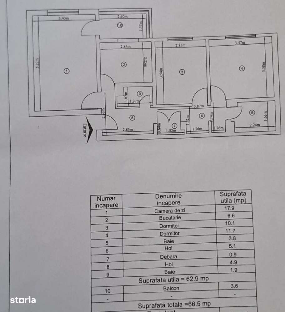 Apartament 3 camere decomandat , Iasi – Frumoasa Str Neptun .-0