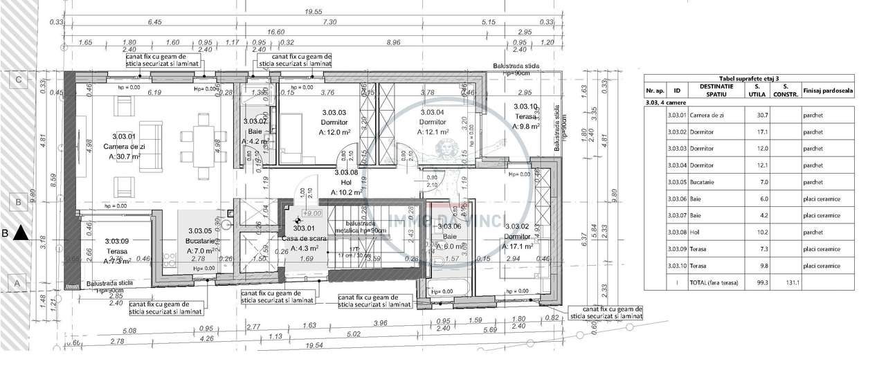 Apartament exclusivist 4 camere, 17mp terase, singur pe etaj Marasti - Imagine principală: 4/4
