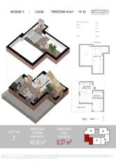 Mieszkanie, 40,41 m², Niechorze