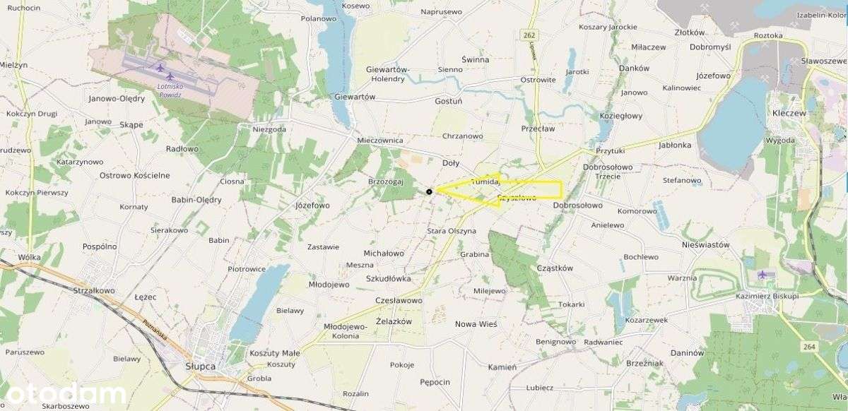 Działka budowlana o pow. 1944m2- 4 km od jeziora - Pełny obrazek: 4/4