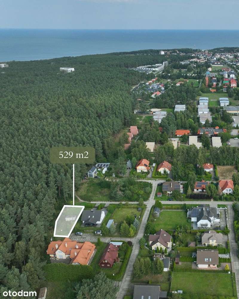 Działka budowlana nad morzem | przylega do ściany lasu | MPZP - Pełny obrazek: 3/7