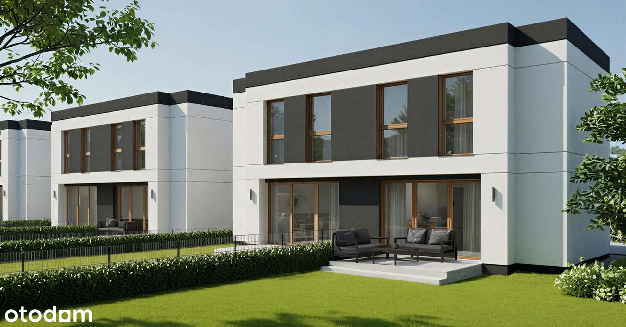 Nowoczesny dom w zabudowie bliźniaczej – Bolszewo, ul. Słowackiego - Pełny obrazek: 5/9