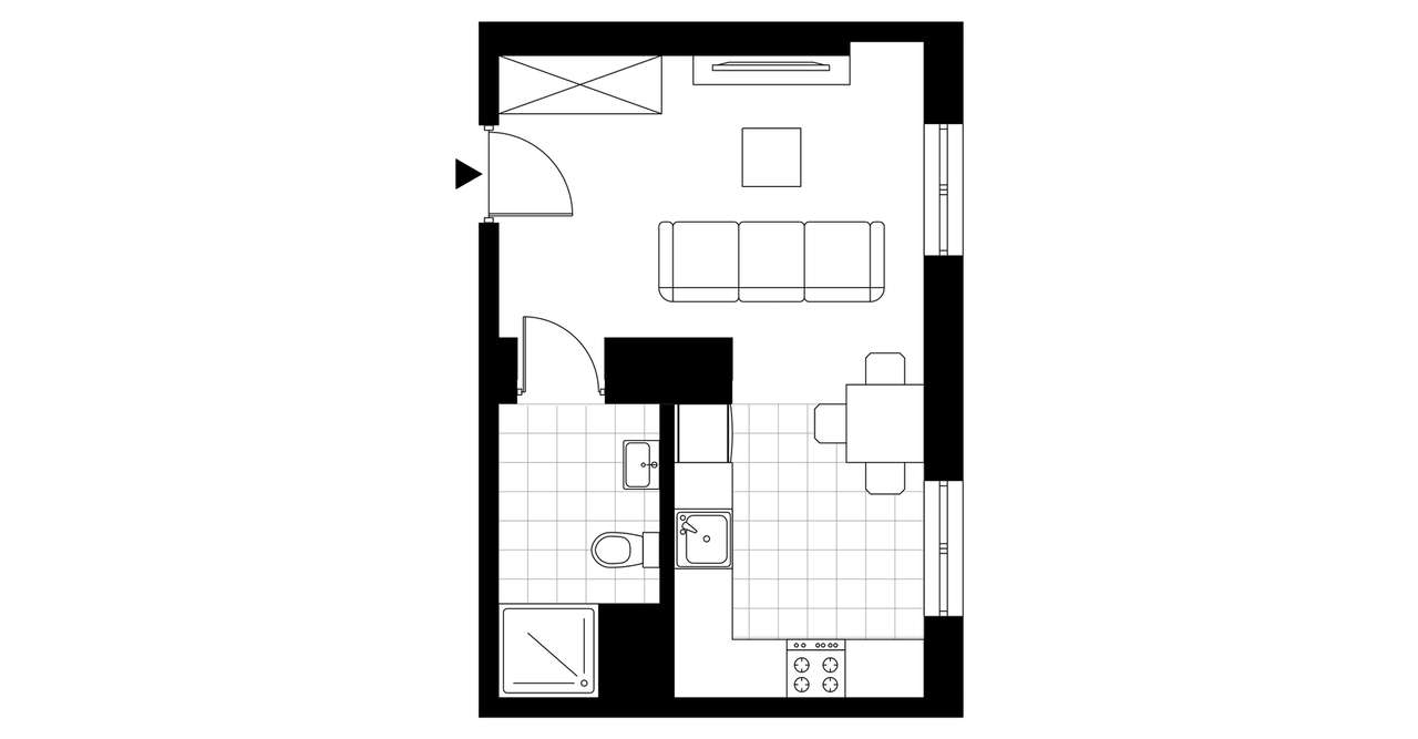 Taczaka 5 | apartament 1-pok. | B/2/10 - Pełny obrazek: 4/9