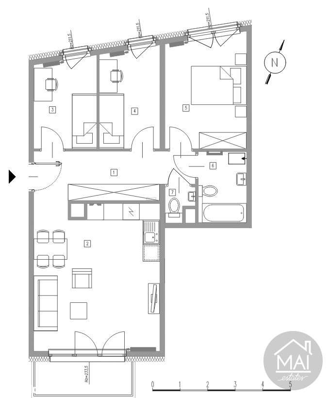 4 pokoje z aneksem. Gotowe. Stan deweloperski.-2