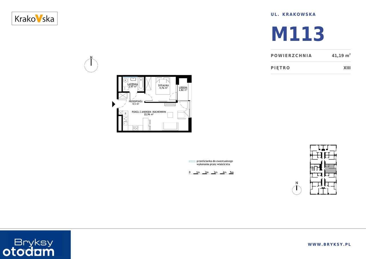 KrakoVska 2 | mieszkanie 2-pok. | M113 - Pełny obrazek: 3/8