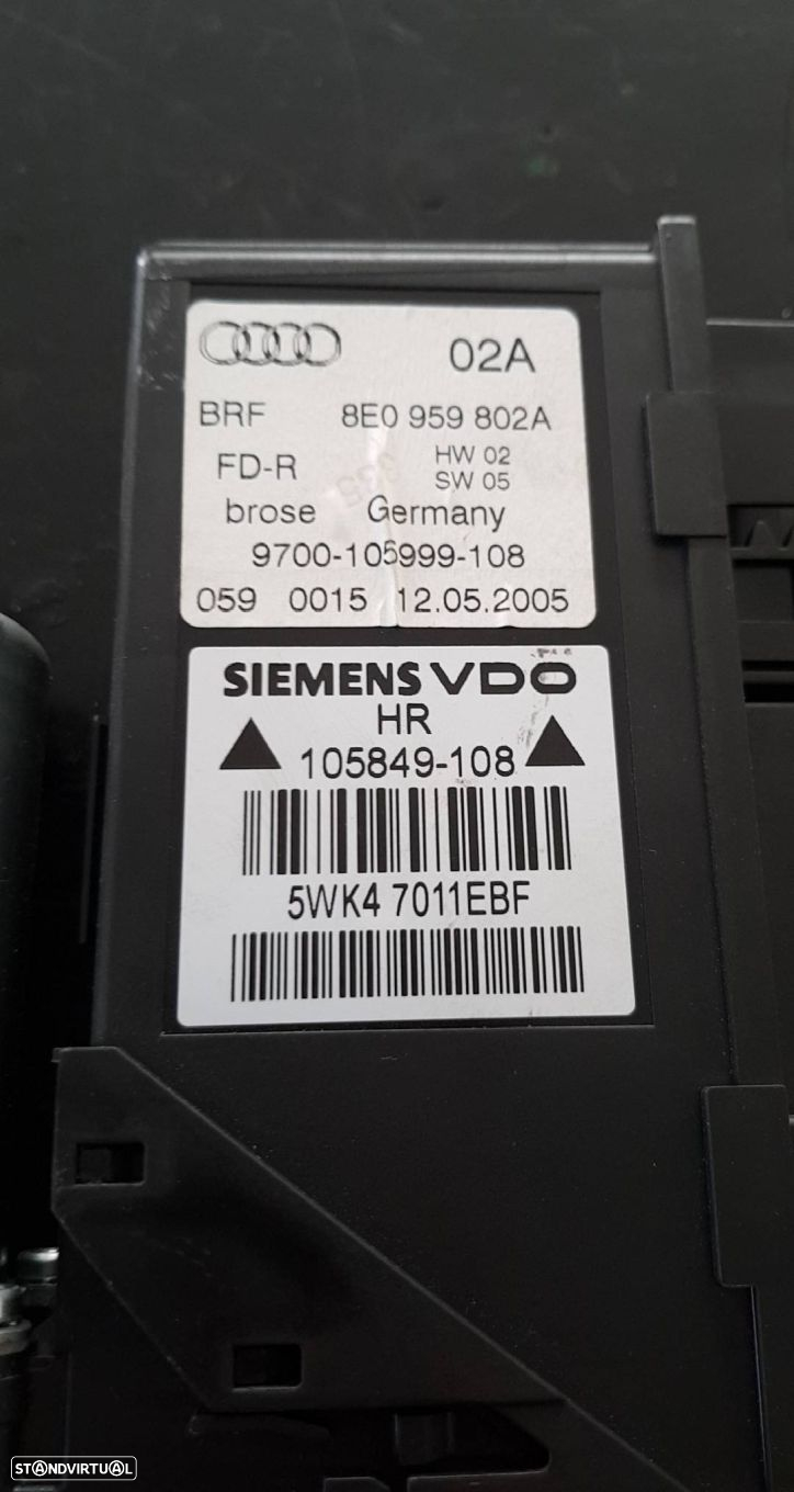 Motor Elevador Porta Tras Dto Audi A4 Avant (8Ed, B7) - 2